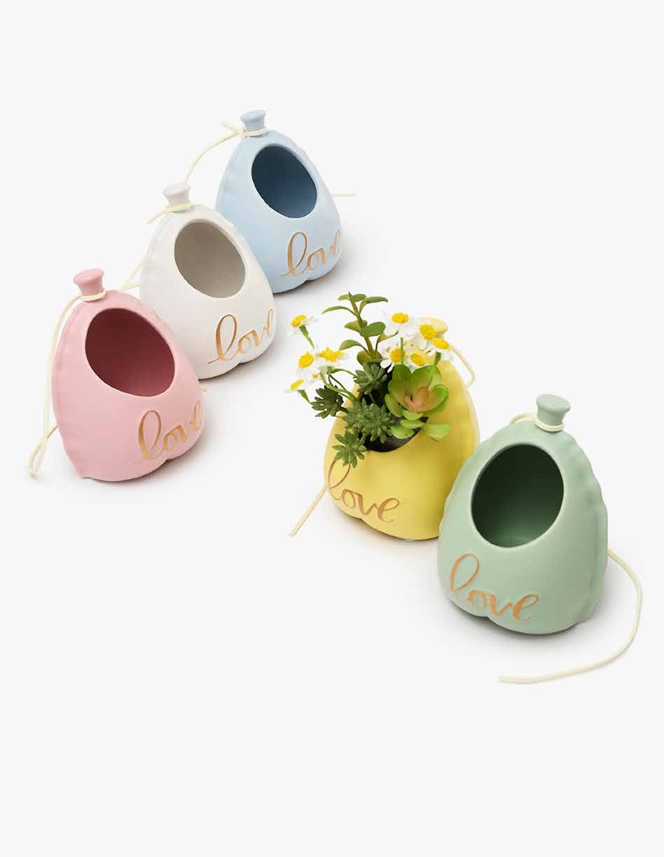 Portapiantina palloncino cuore satin LOVE assortite Ad Emozioni – bomboniere moderne per eventi – GCN Creative